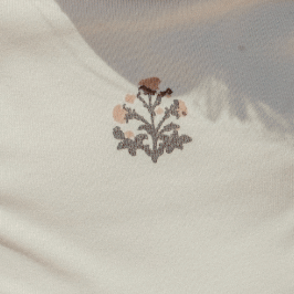 The Printed Hat - Zara Embroider Pink