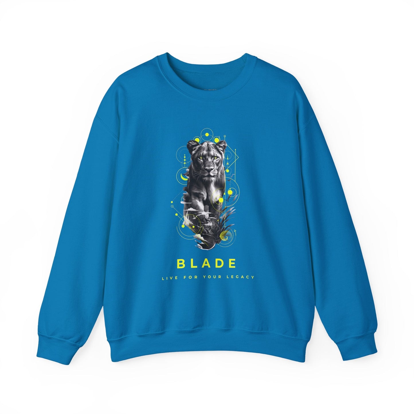 Geometric Reign Panther Unisex Crewneck Sweater