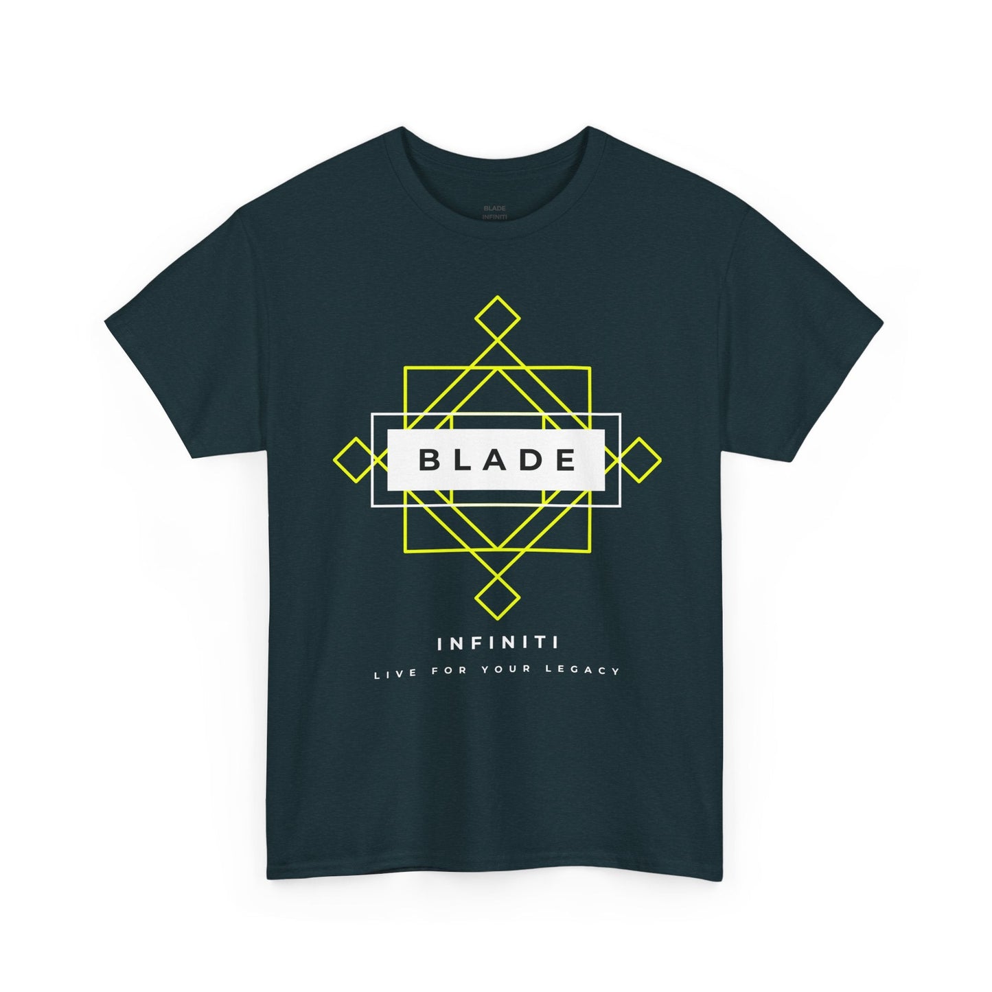 Geometric Infiniti Neon Green/White Ombre T-Shirt