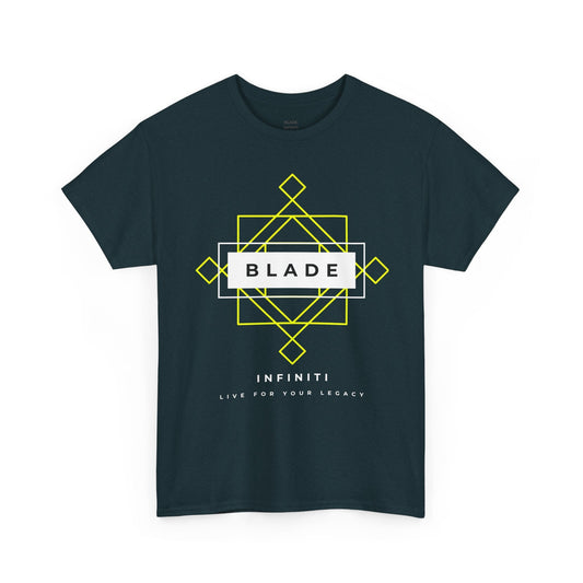 Geometric Infiniti Neon Green/White Ombre T-Shirt
