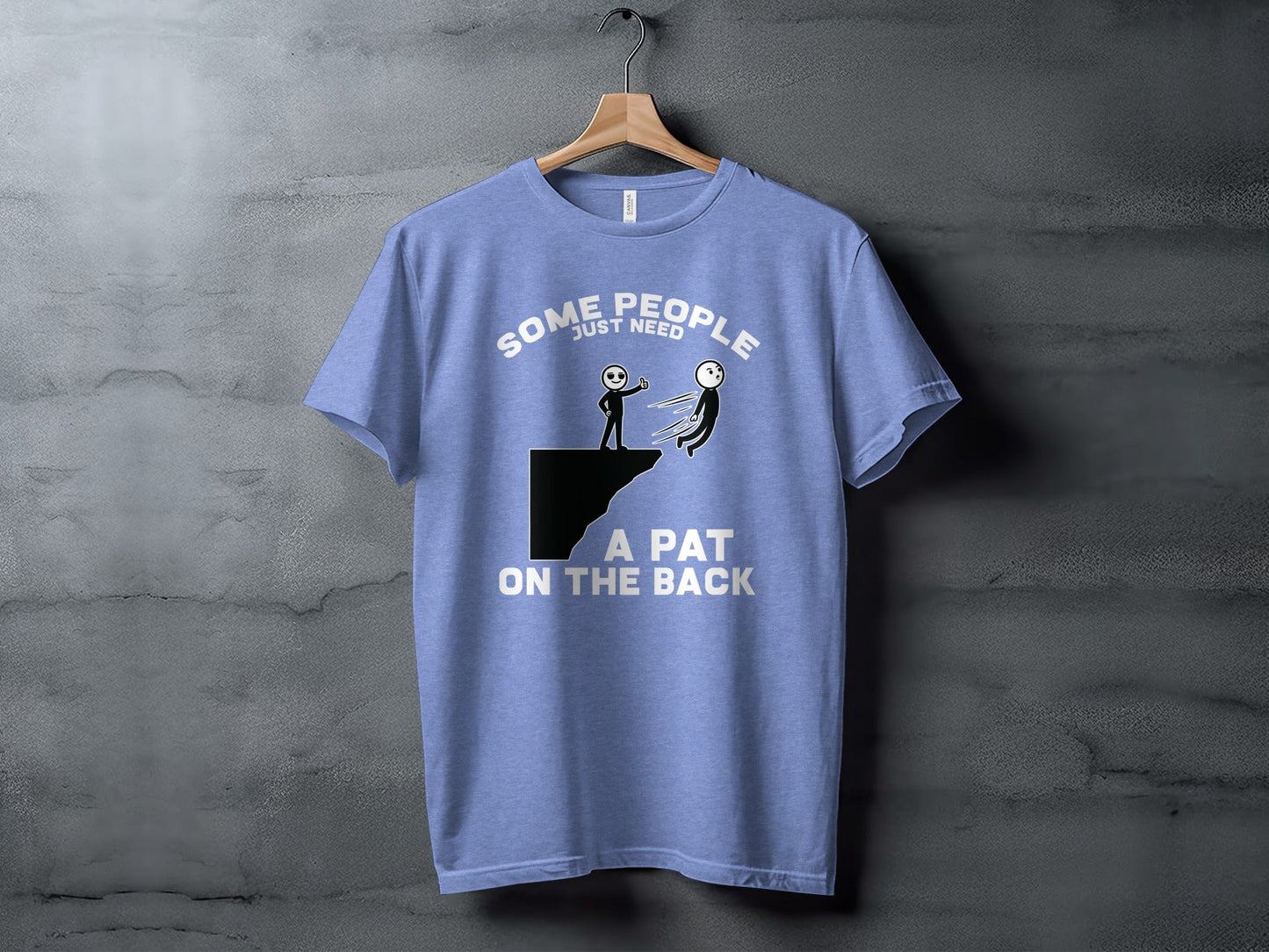 Thumbs Up Before The Fall Funny Stick Figure Art T-Shirt