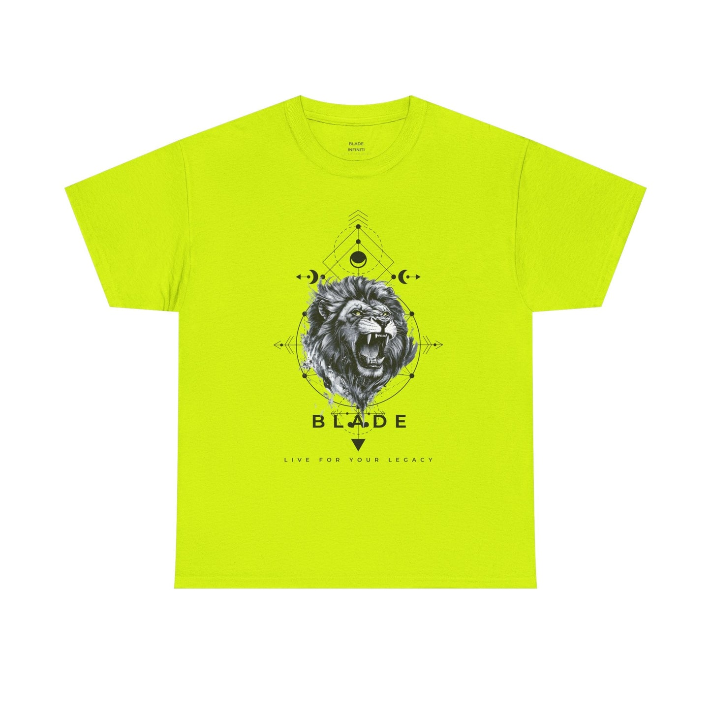 Geometric King Black TX Lion T-Shirt