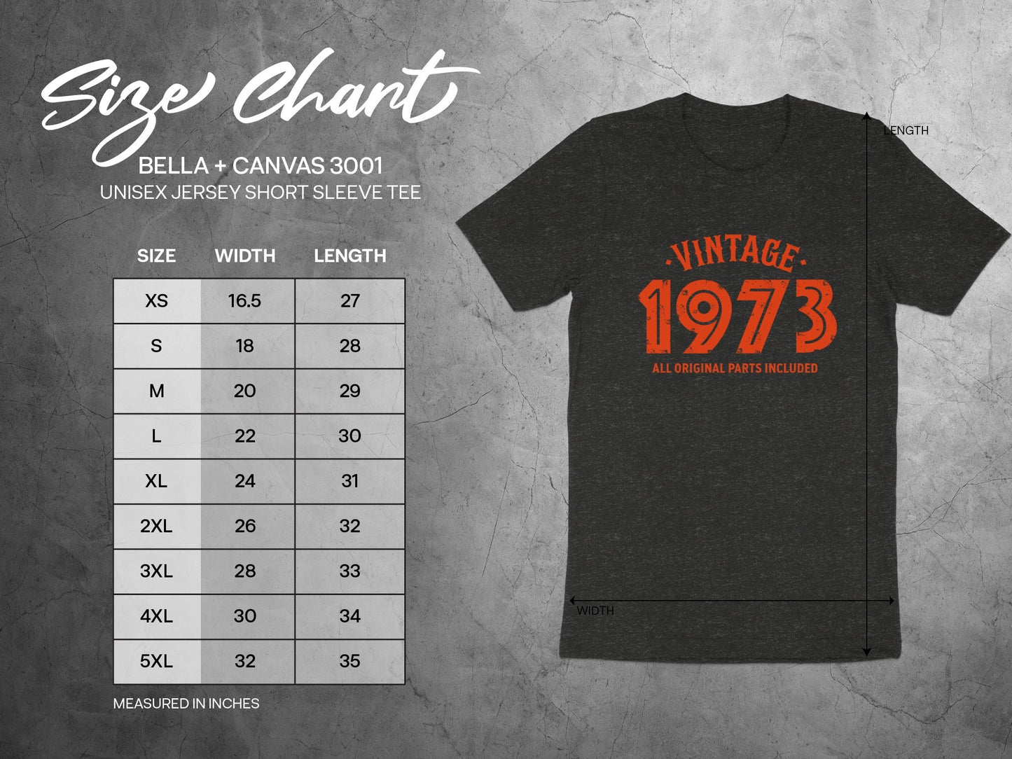 Vintage 1973 All Original Parts Included T-Shirt