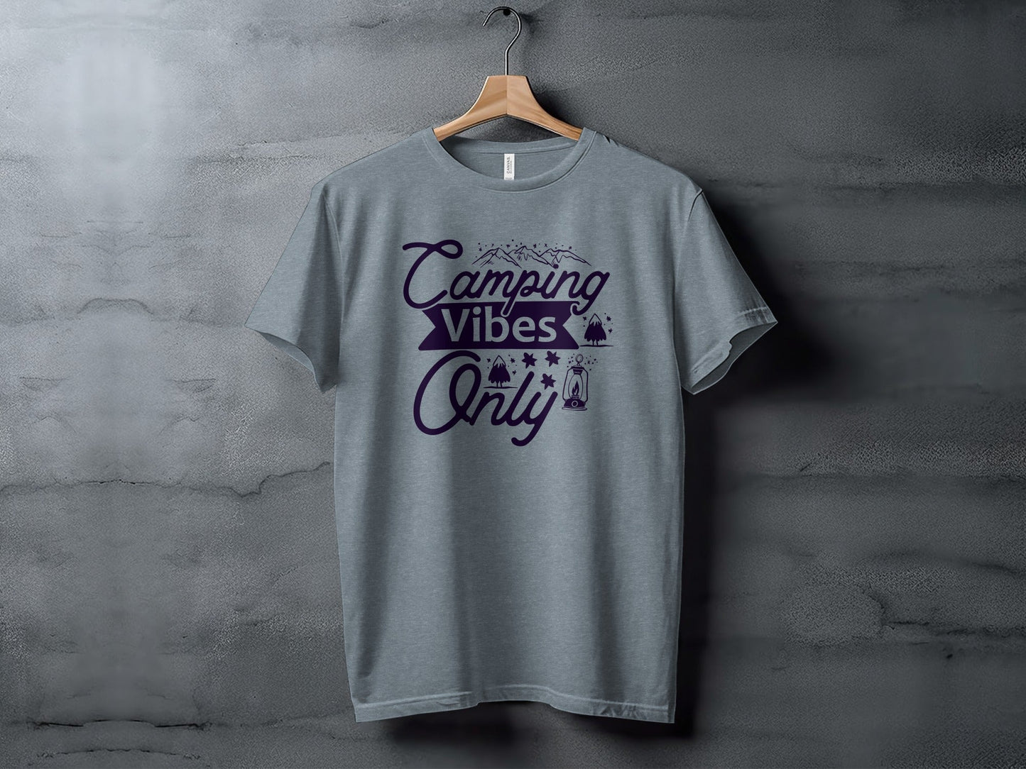 Camping Vibes Only Graphic Adventure Outdoor T-Shirt