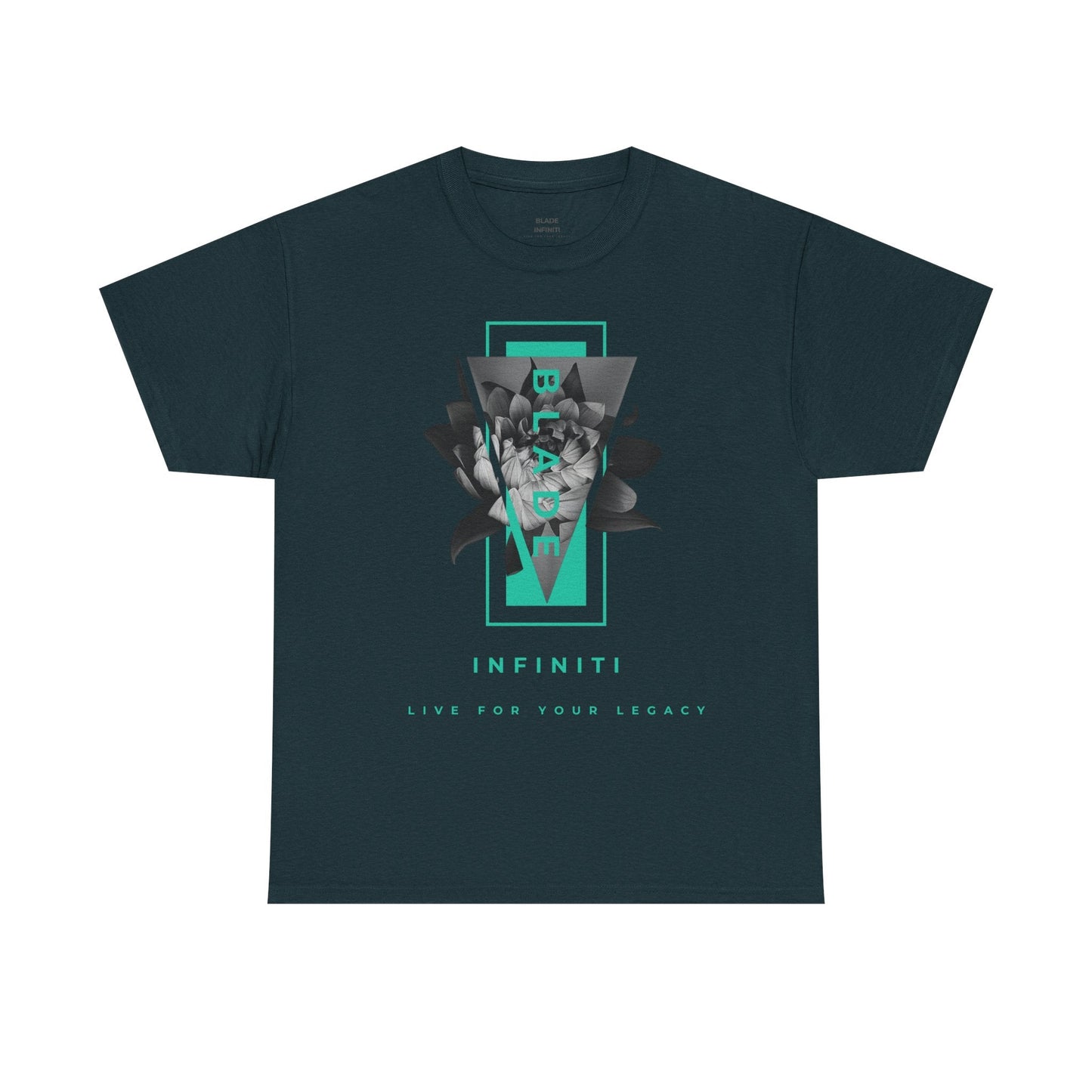 Flora Essence Aqua Teal TX Floral T-Shirt