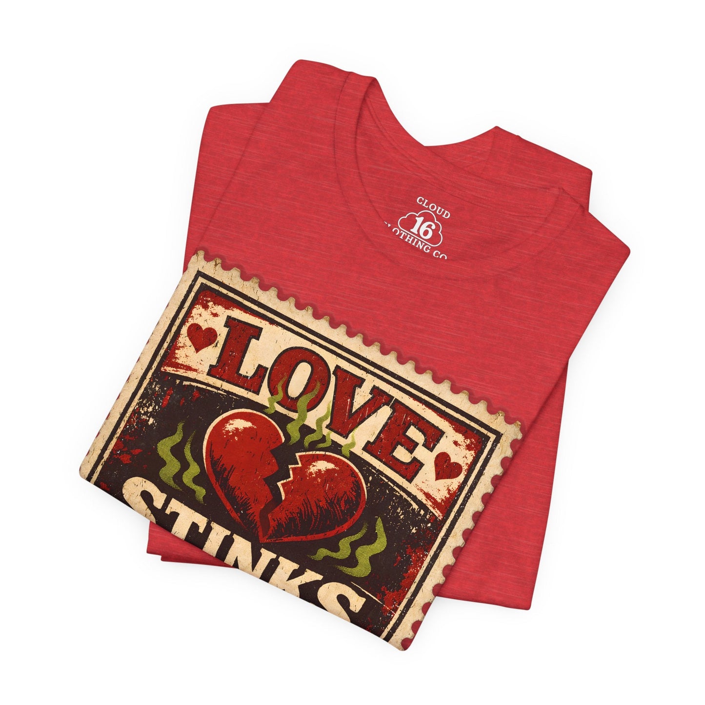 Love Stinks Postage Stamp Tee T-Shirt
