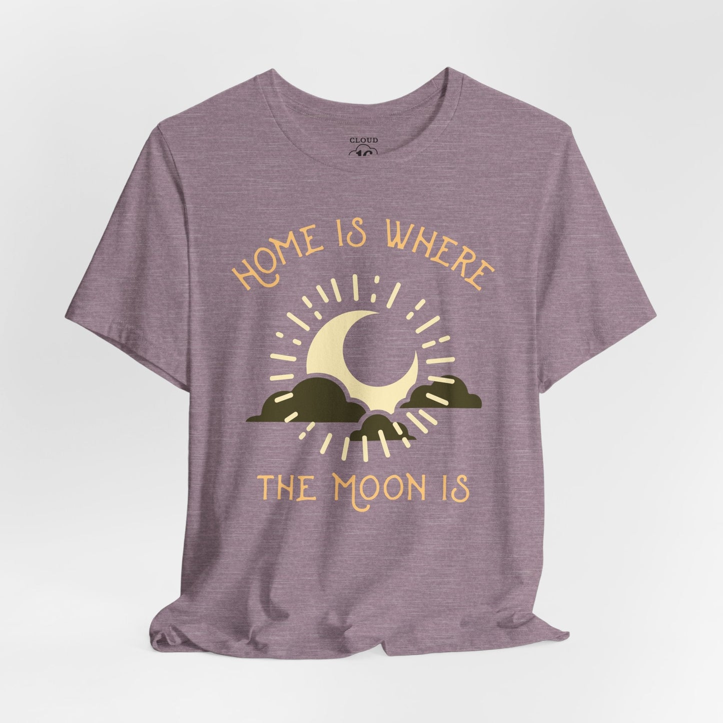 Home is Where the Moon Is - Unisex Astronomy T-Shirt - Moon Phase Tee