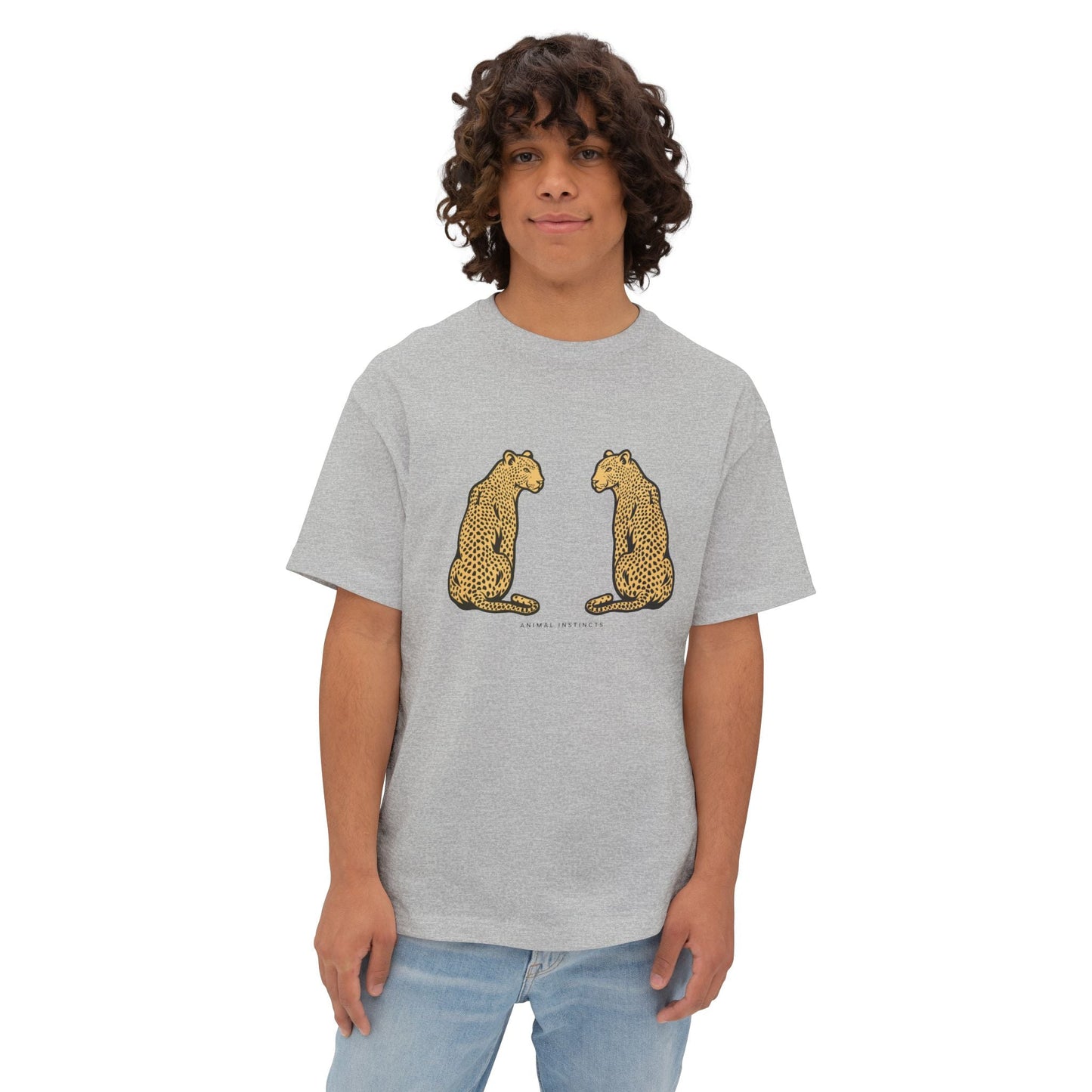 Cool Leopard Print Boxy Tee,  Street Style