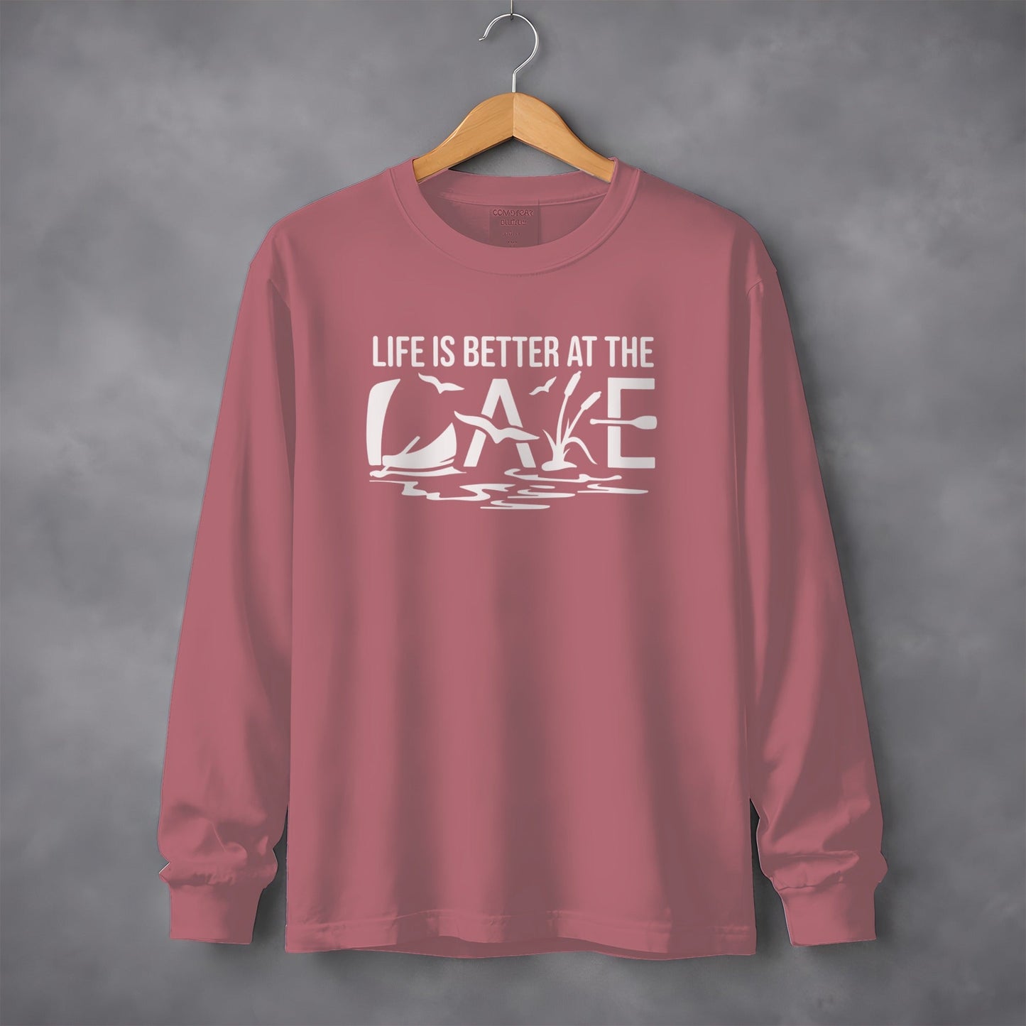 Life is Better at the Lake Outdoors Recreation Long Sleeve T-Shirt