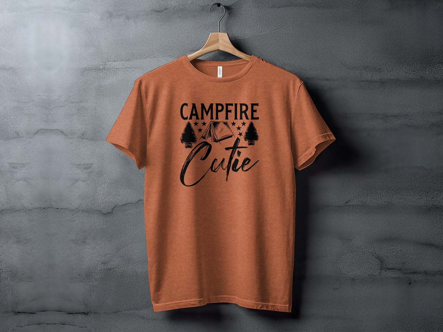 Campfire Cutie Tent Arrowheads Stars T-Shirt