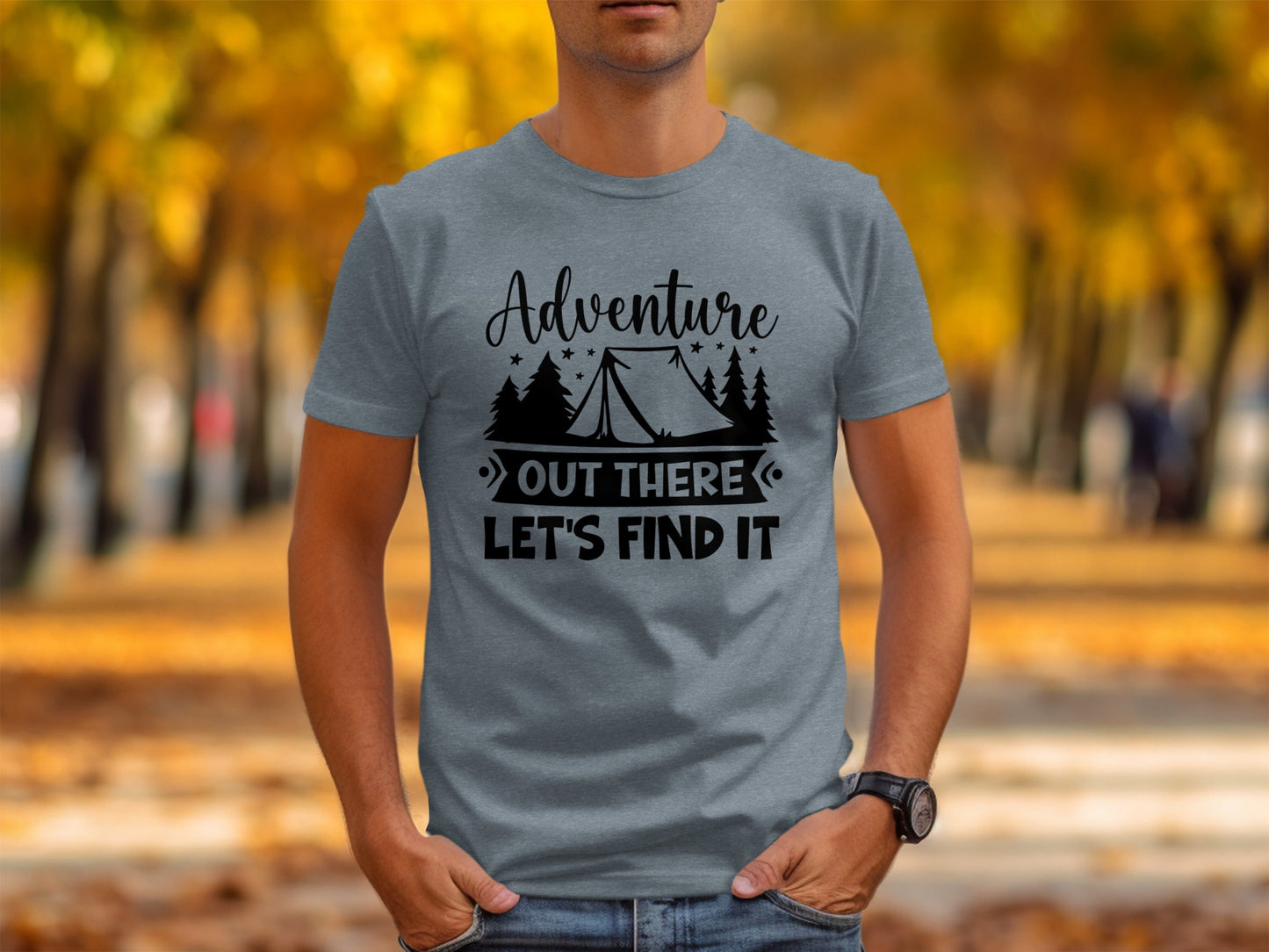 Adventure Out There Lets Find It Graphic Adventure T-Shirt
