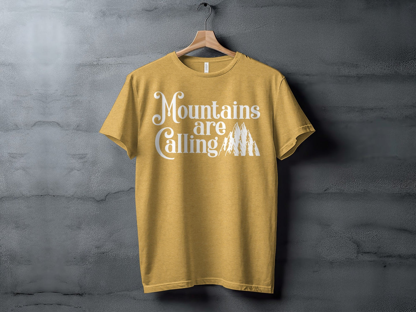 Mountains Are Calling And I Must Go Graphic Design T-Shirt