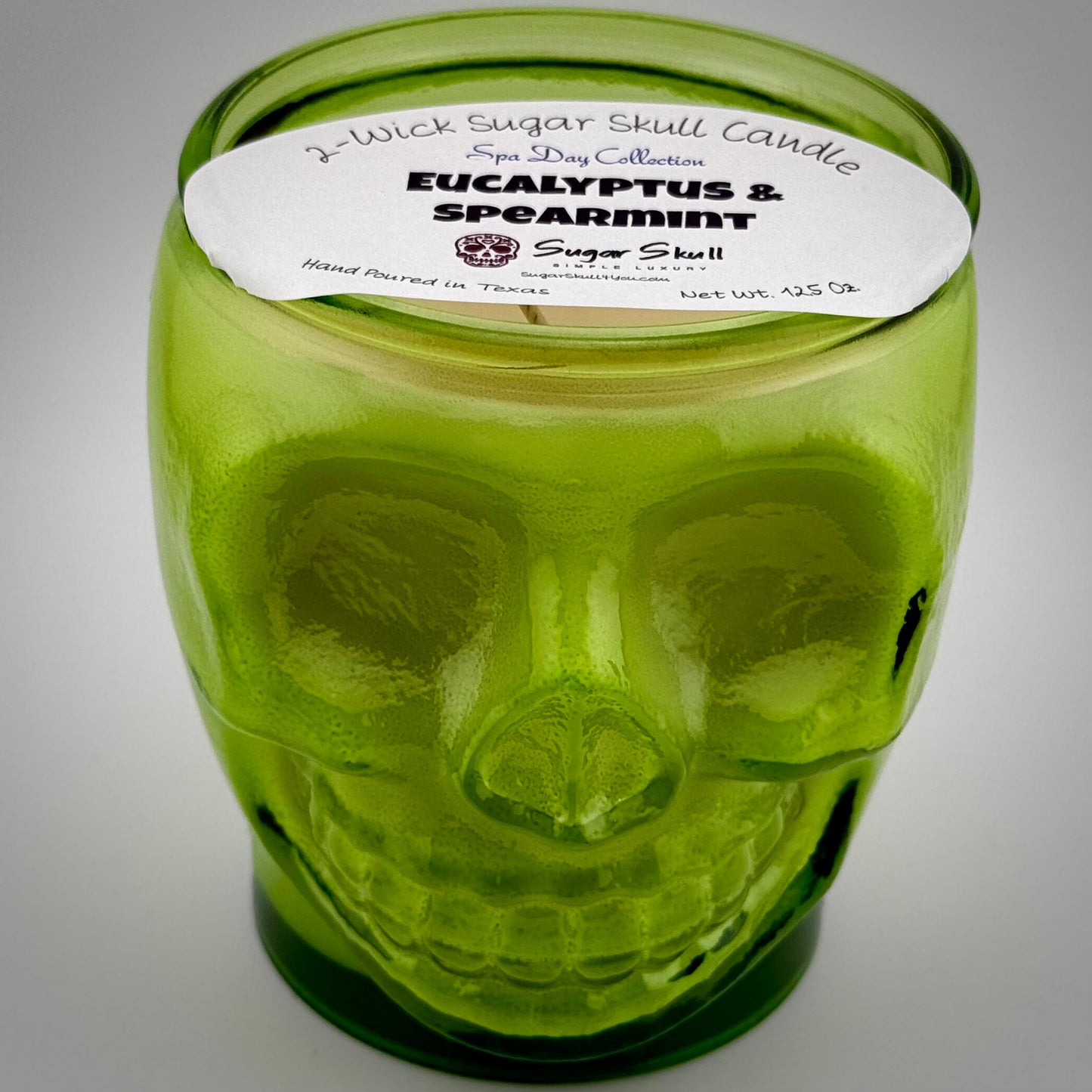 Spa Day 2-Wick Sugar Skull Candles