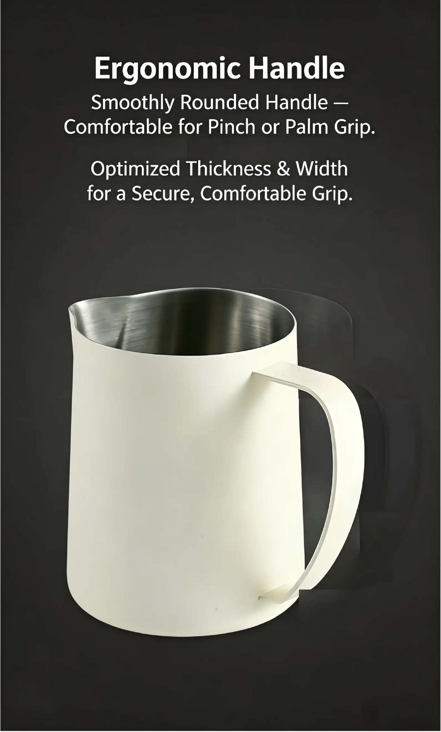 Pro Latte Art Pitcher - Eagle Beak Precision Spout 400ml/600ml, Advanced Patterns Under $25