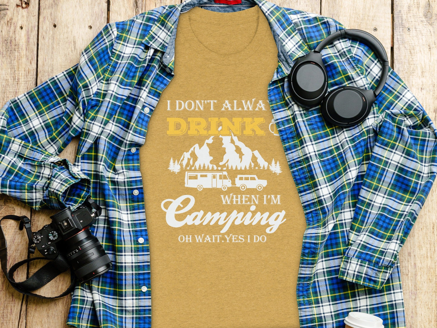 Camping Trip Funny Drinking Quote Graphic Adventure T-Shirt