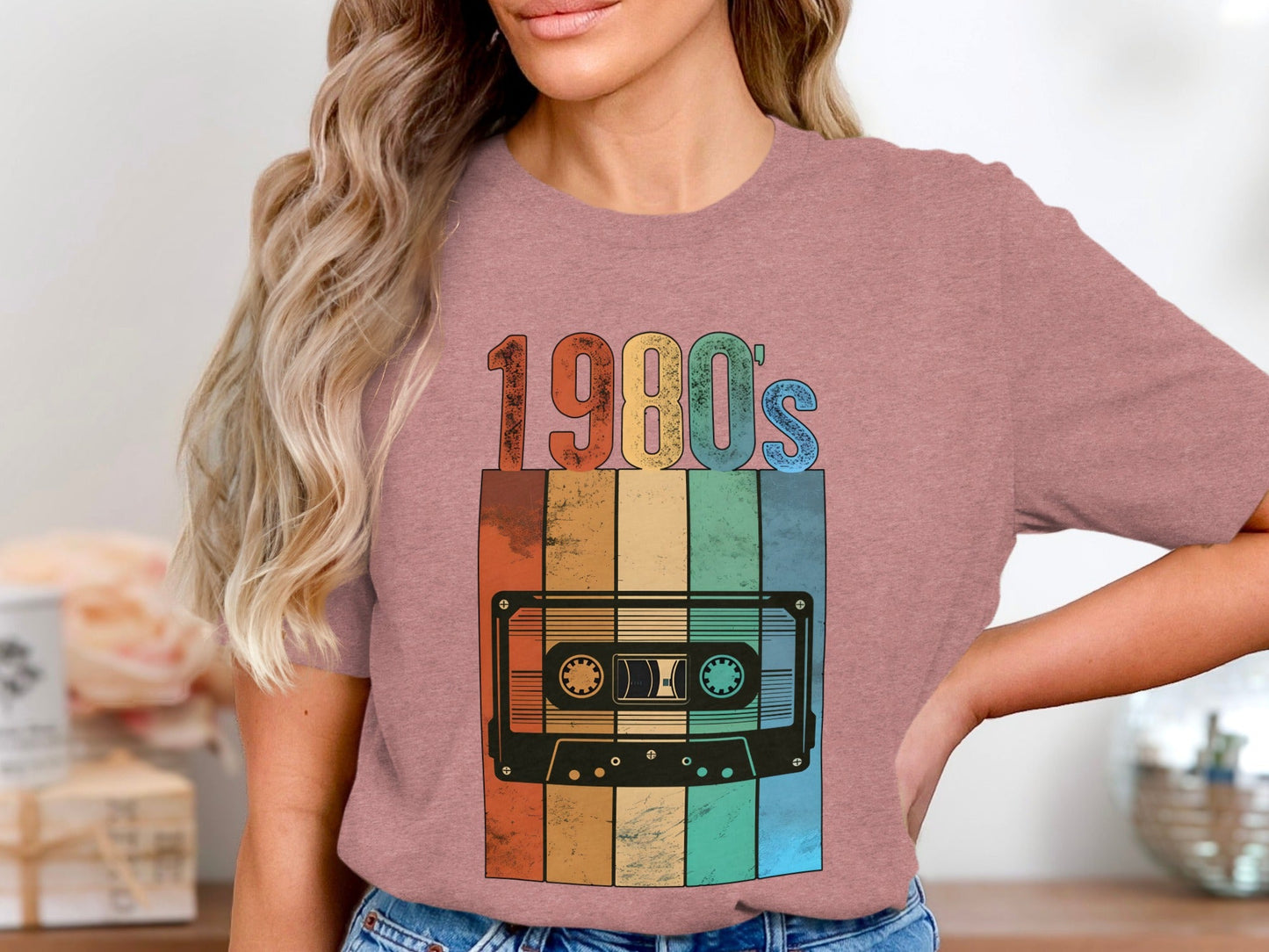Vintage 1980s Retro Cassette Tape Cool Design T-Shirt