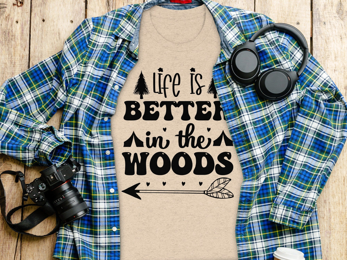 Life Is Better In The Woods With Arrow T-Shirt