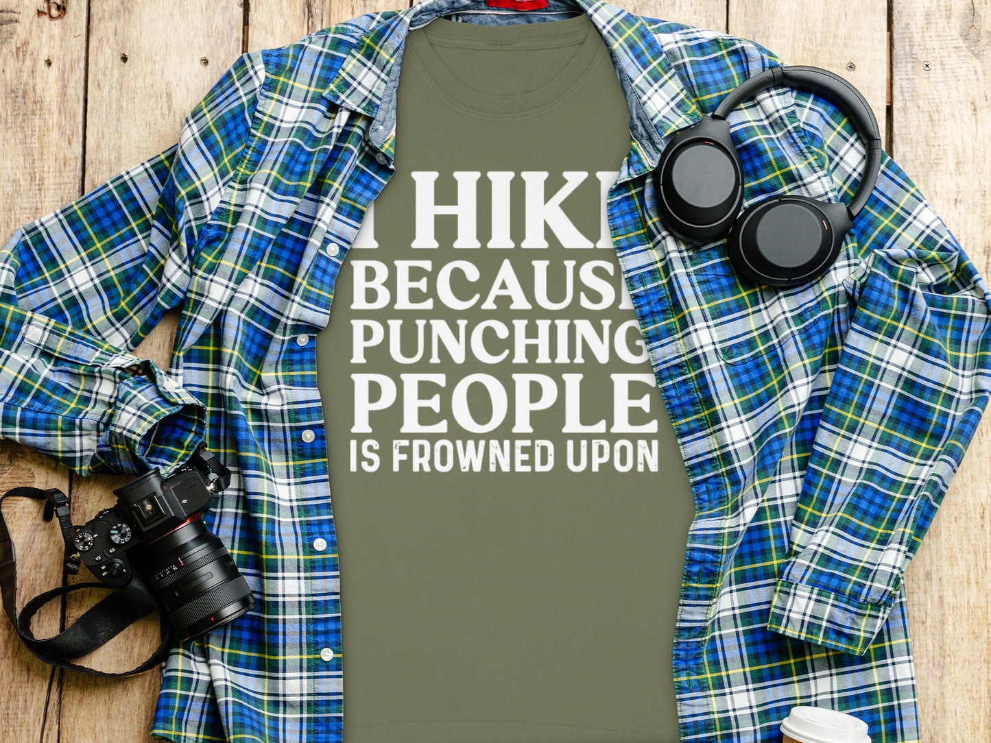 I Hike Because Punching People Is Frowned Upon Long Sleeve T-Shirt