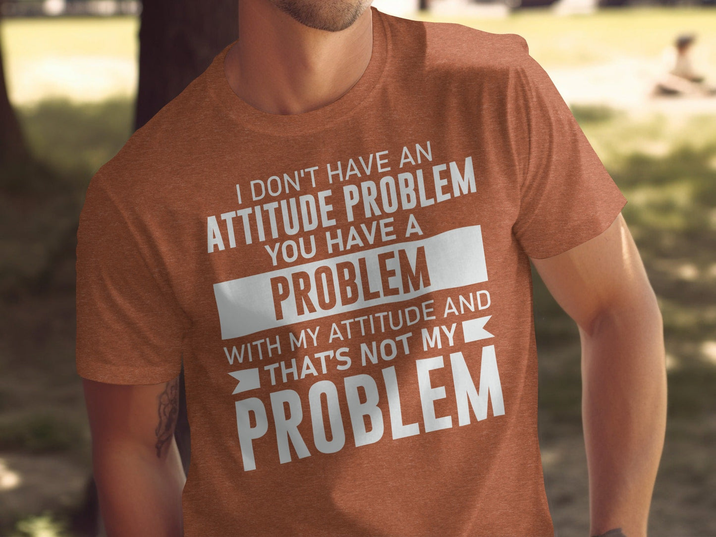 I Don't Have An Attitude Problem Funny Sarcastic T-Shirt