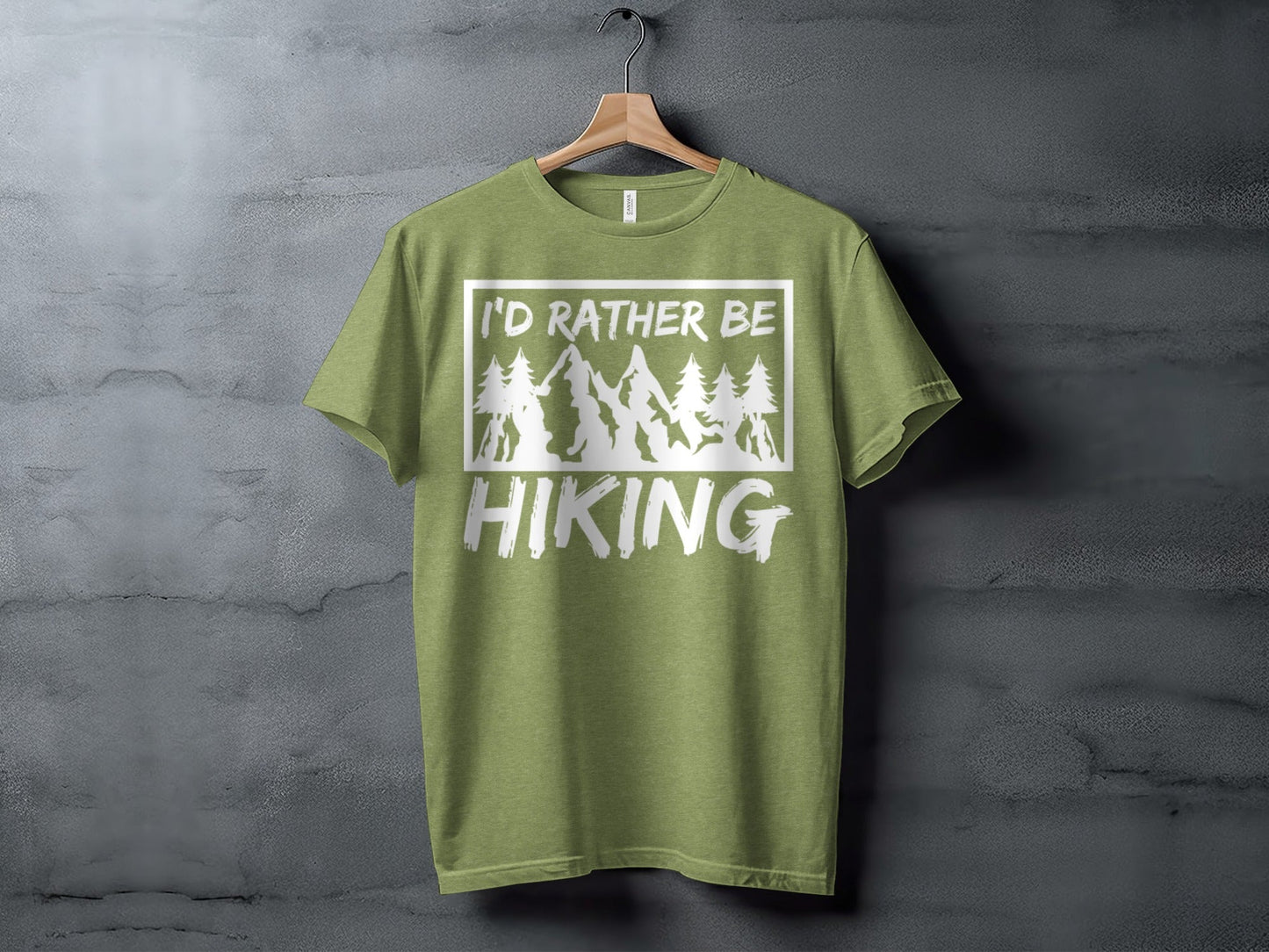 I would rather be Hiking outdoors Mountain T-Shirt