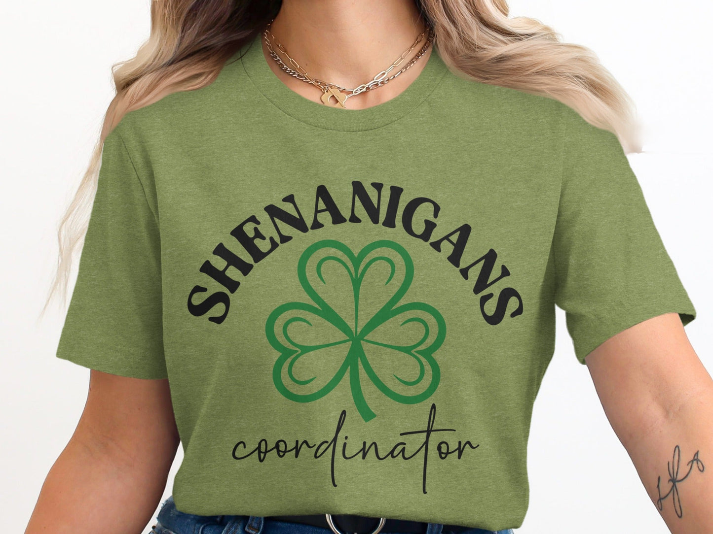 Shenanigans Coordinator With Clover St Patricks Day T-Shirt