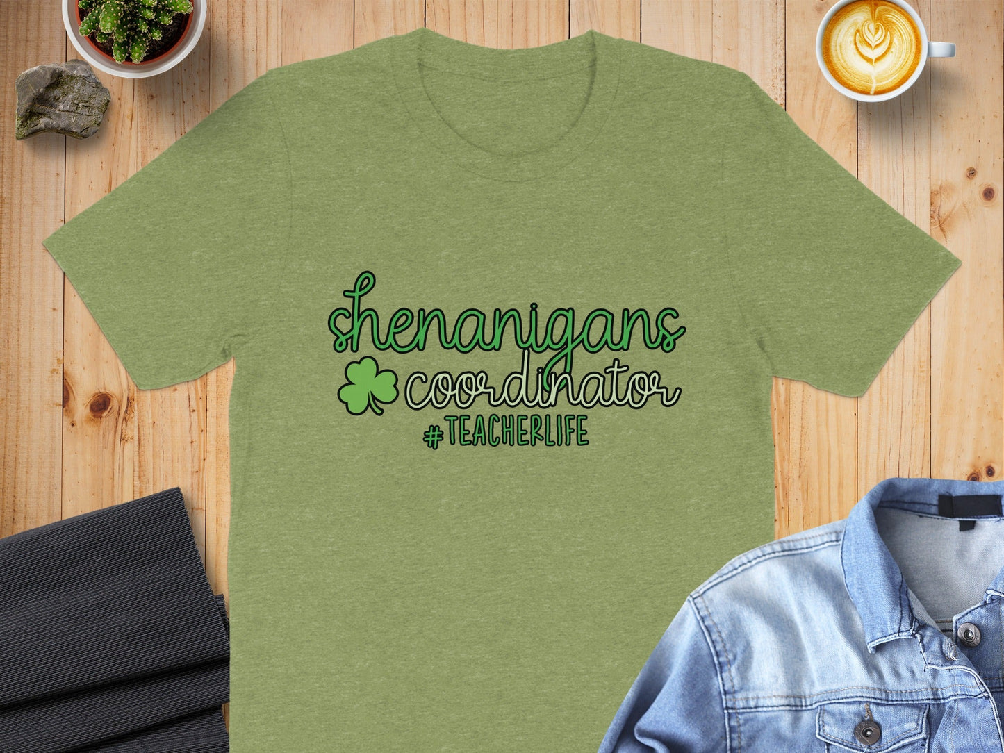 Shenanigans Coordinator Plus Teacher Life St Patrick T-Shirt