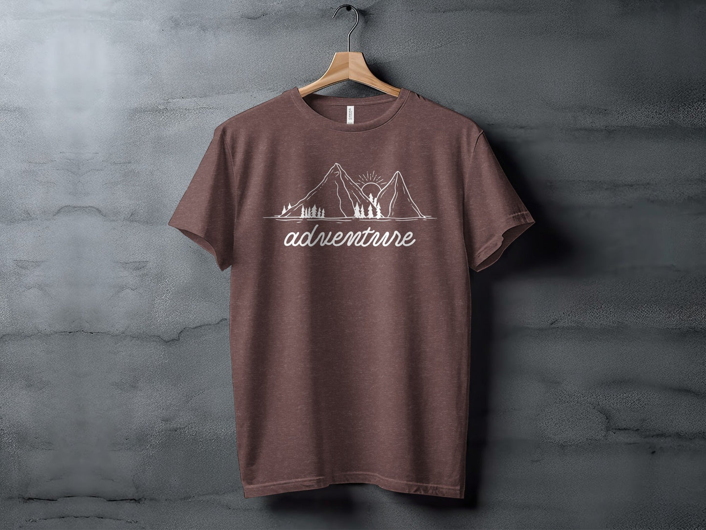 Adventure Awaits Mountains Graphic Tee Nature Lovers T-Shirt