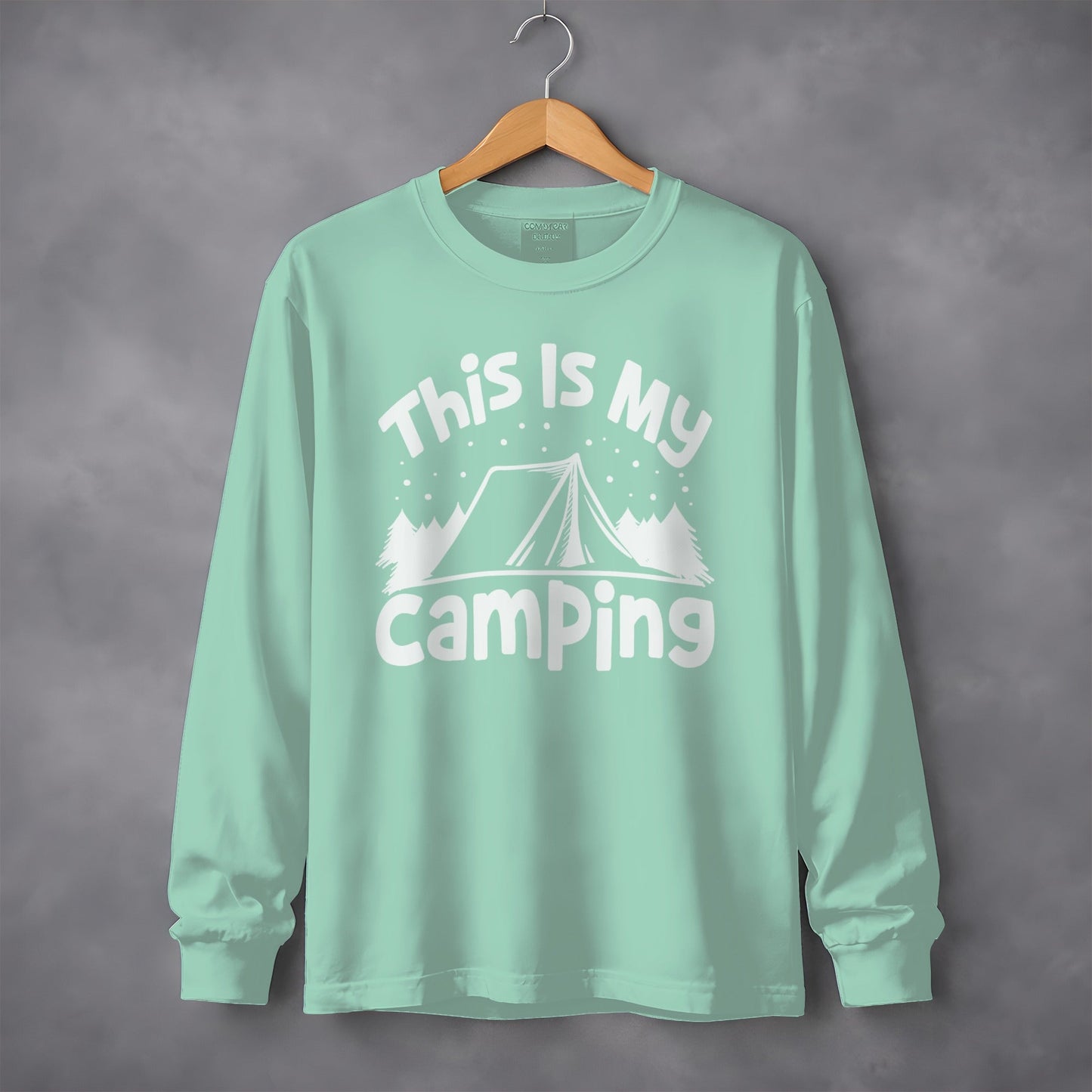 This Is My Camping Tent Vacation Adventure Outside Nature Long Sleeve T-Shirt
