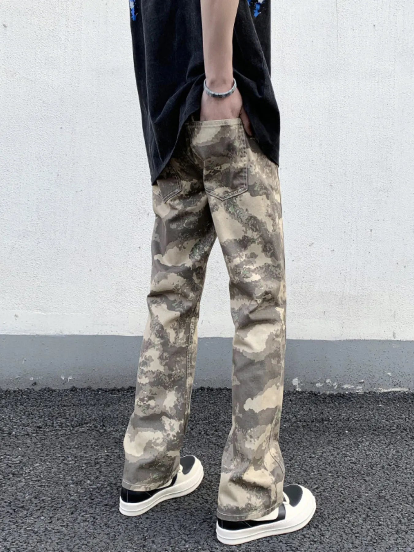 Men's Camouflage Straight-Leg Pants