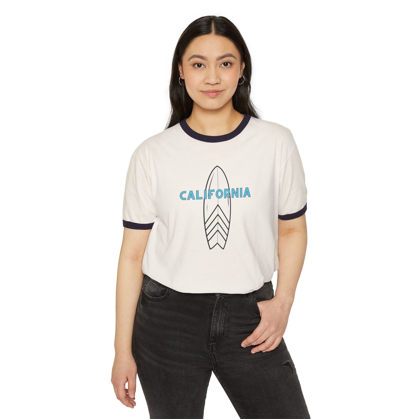 California Surfboard Ringer T-Shirt