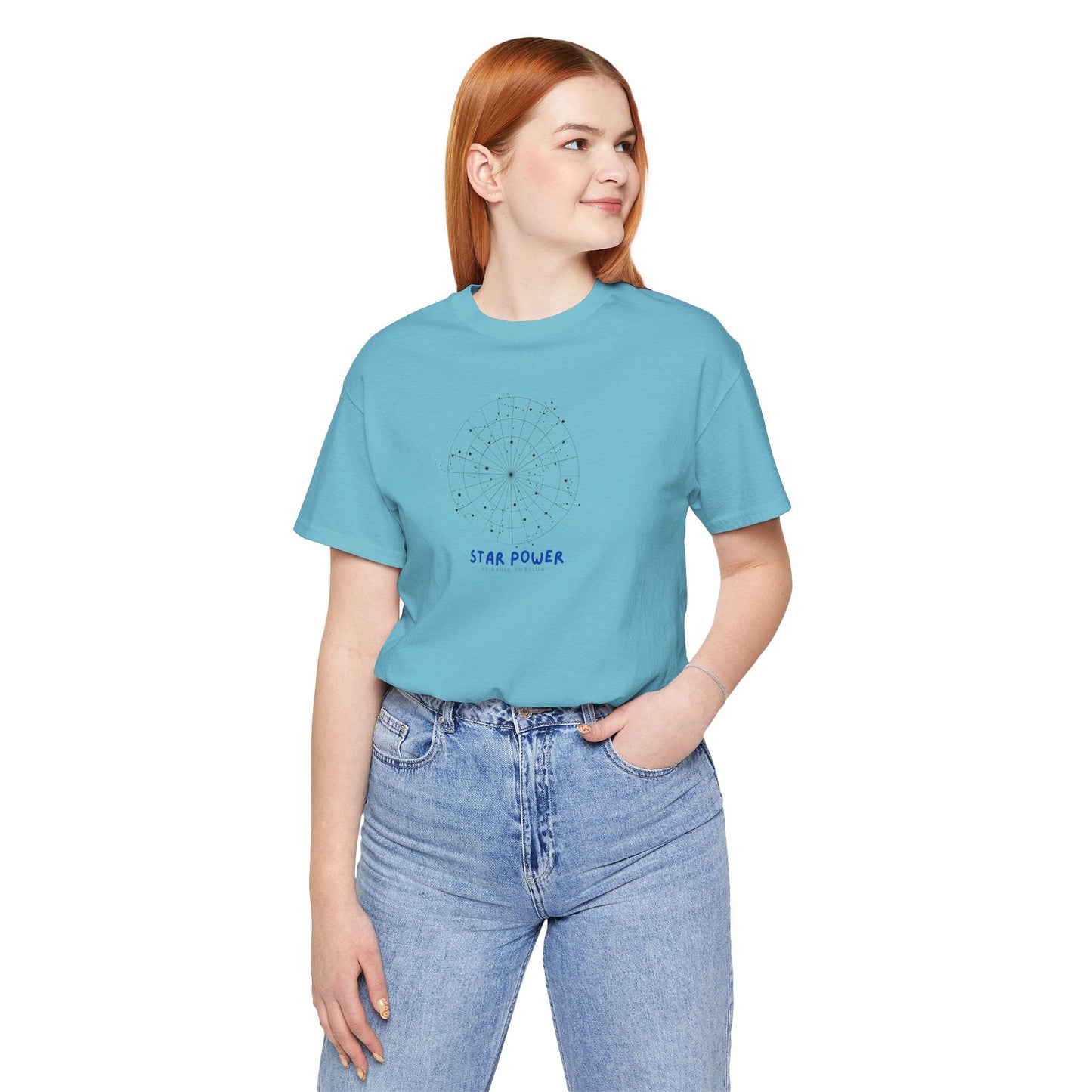 Astrology Tee, Star Power, Yogawear