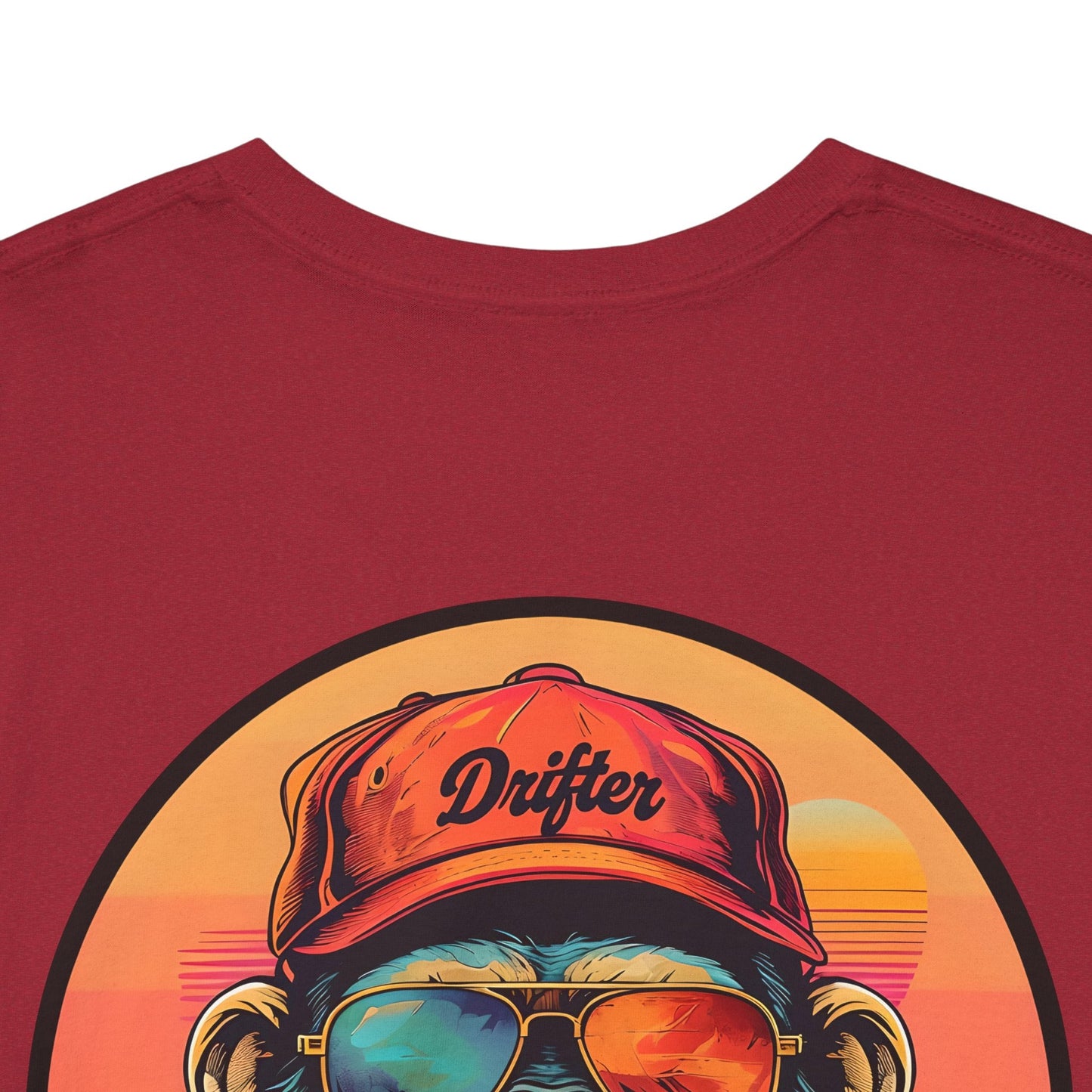 Retro Monkey Graphic T-Shirt - Unisex Heavy Cotton Tee