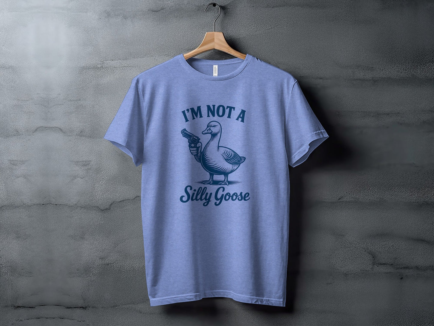 I Am Not A Silly Goose With Gun Funny Goose Design T-Shirt