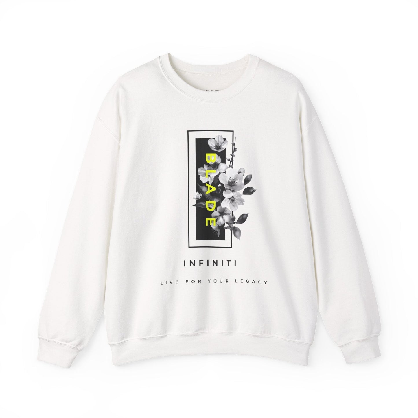 Bloom Bae Neon Green Floral Unisex Crewneck Sweater