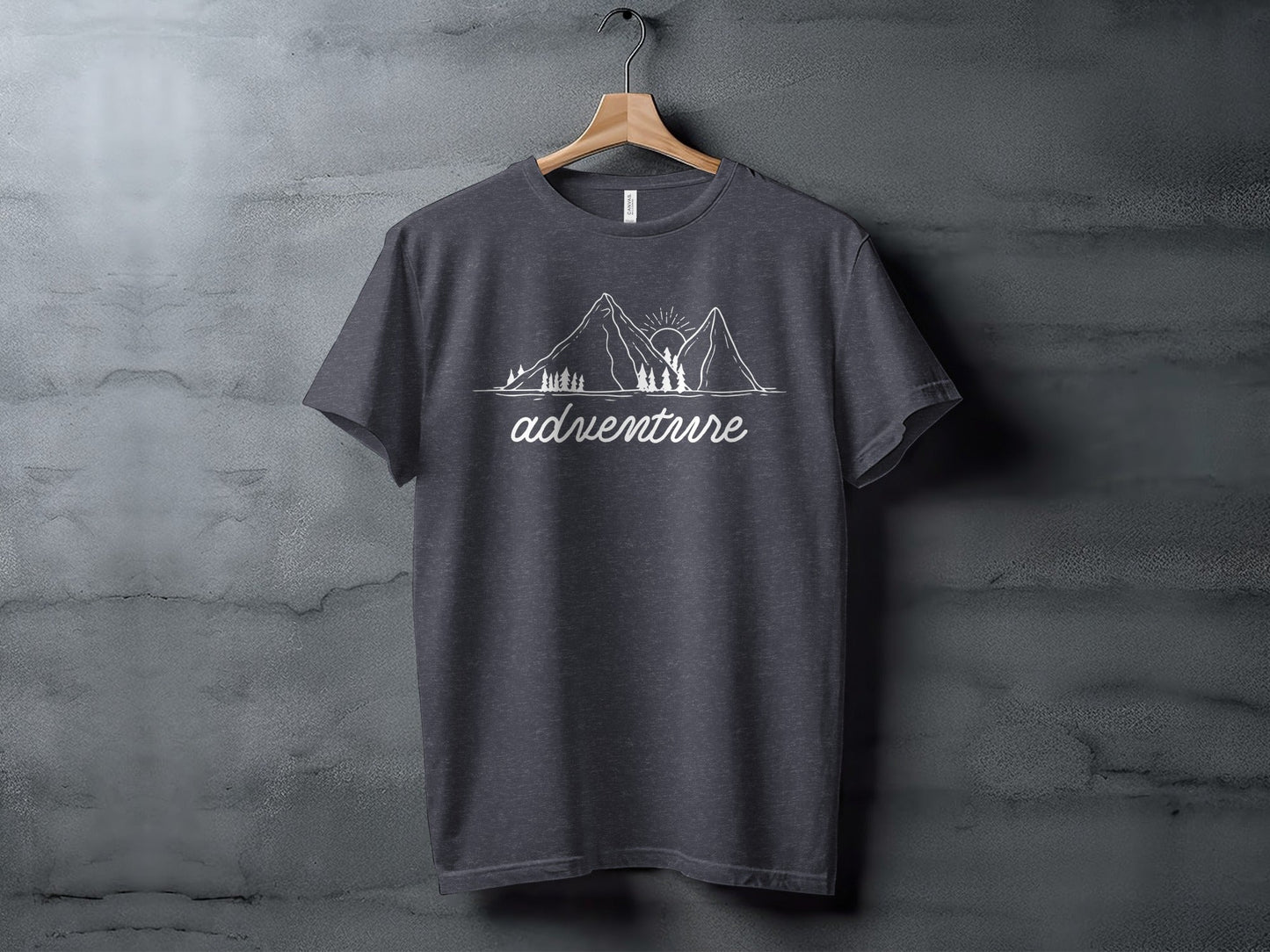Adventure Awaits Mountains Graphic Tee Nature Lovers T-Shirt