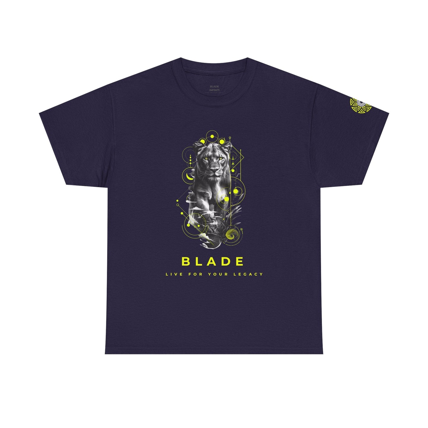Geometric Reign Neon Green TX Panther T-Shirt