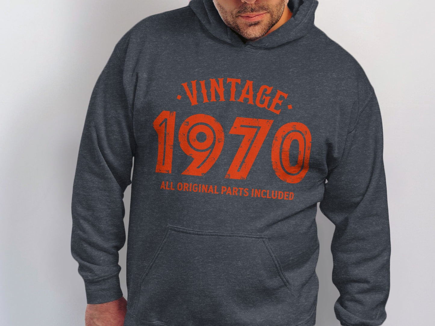 Vintage 1970 All Original Parts Included Graphic Design Hoodie