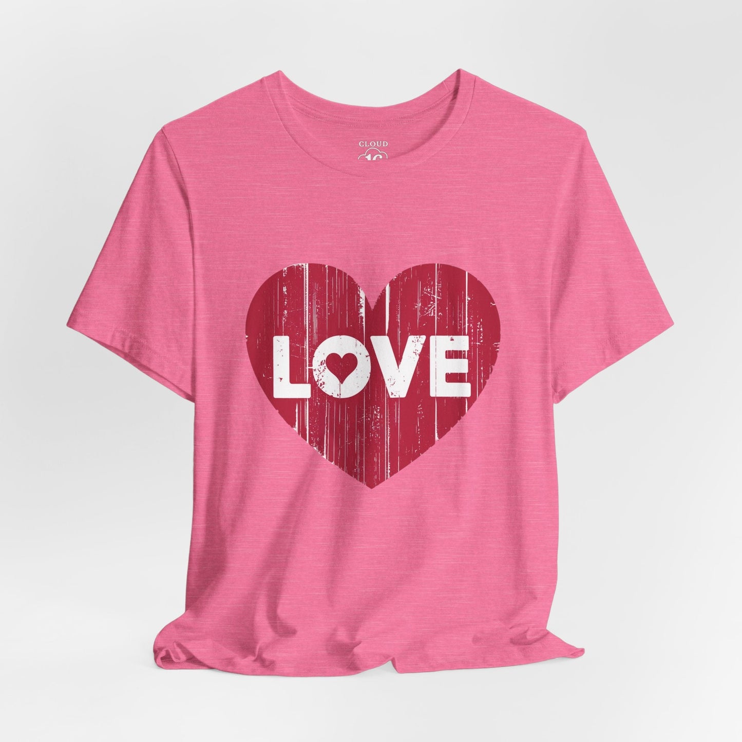 Love T-Shirt - Vintage Distressed Heart Graphic Tee