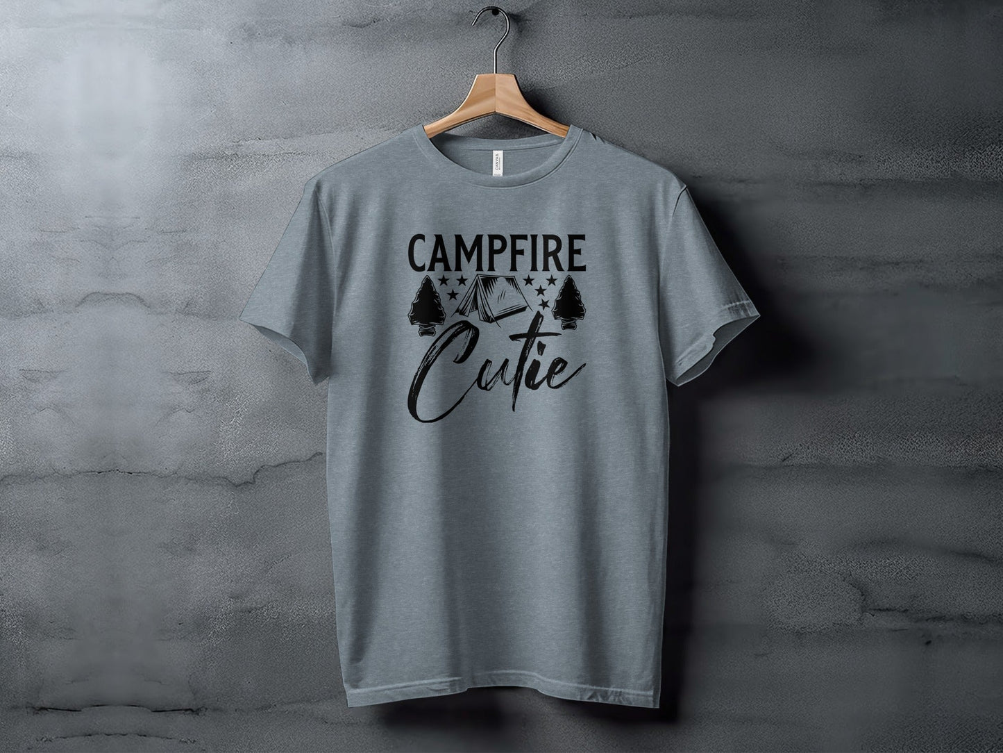 Campfire Cutie Tent Arrowheads Stars T-Shirt