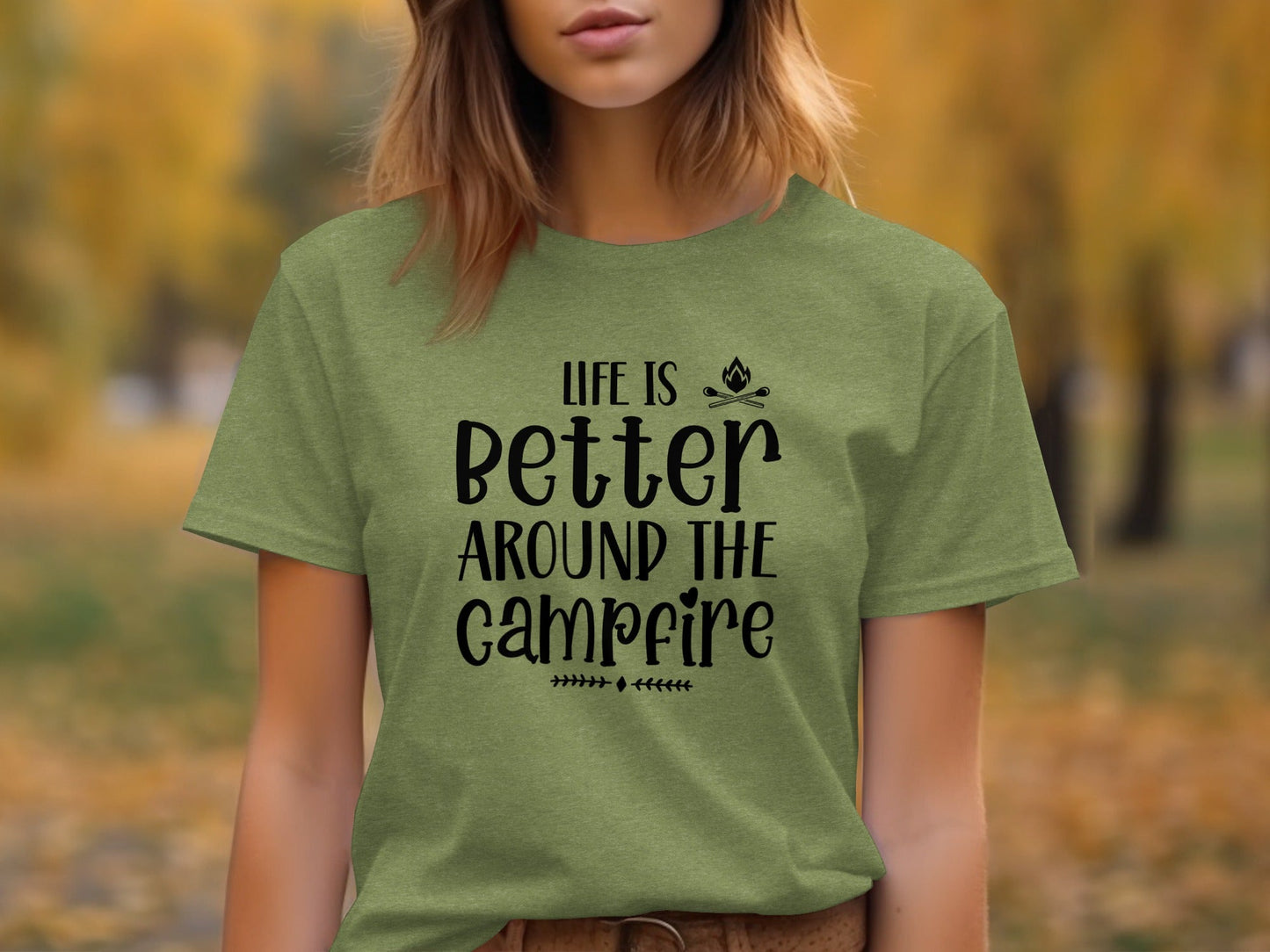 Life Is Better Around The Campfire Camping Trip T-Shirt