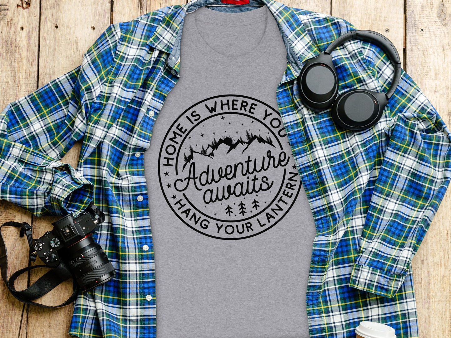 Home Is Where You Hang Your Lantern Adventure Awaits T-Shirt