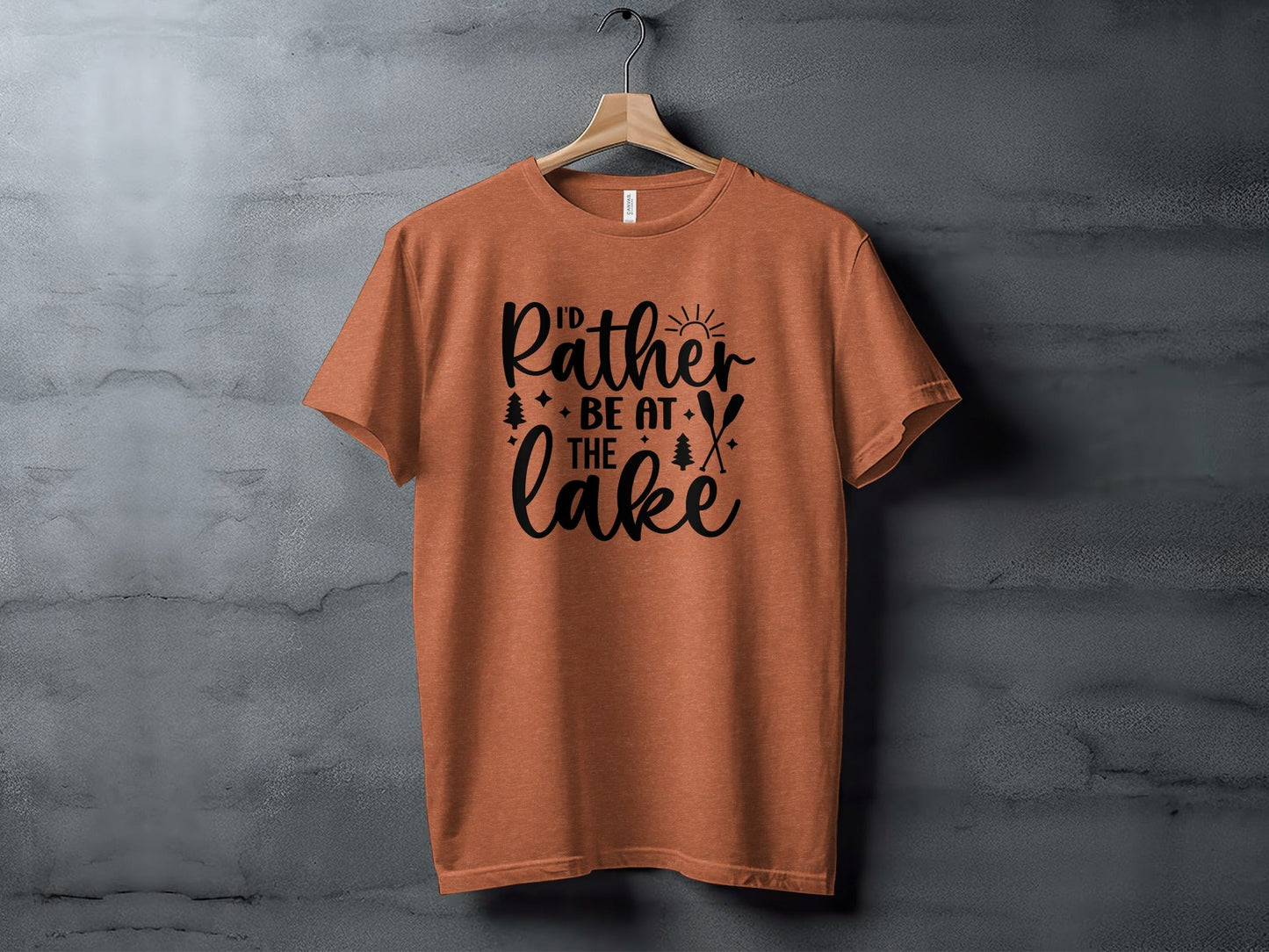 I'd Rather Be At The Lake Summer Holiday Gift T-Shirt