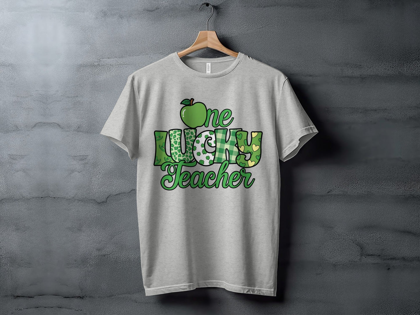 One Lucky Teacher Happy St Patricks Day Graphic T-Shirt