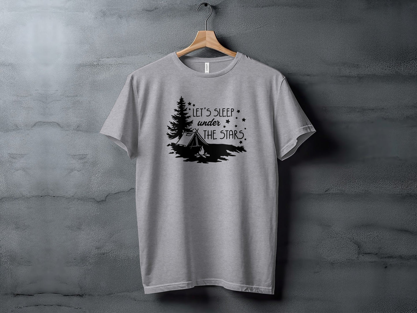 Let's Sleep Under The Stars Adventure Camping T-Shirt