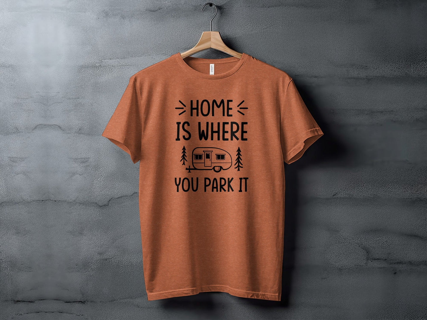 Home Is Where You Park It Camping Adventure T-Shirt