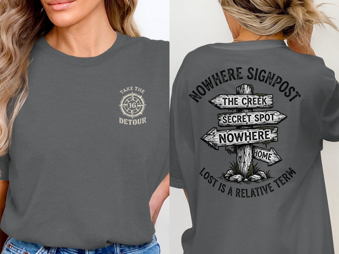 Nowhere Signpost: Wanderer's Path T-Shirt