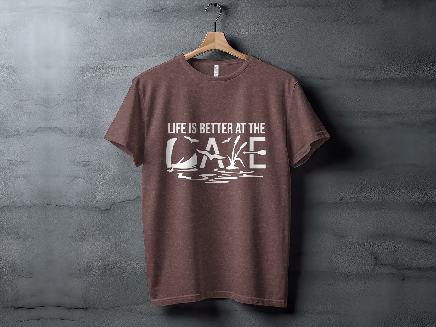 Life Is Better At The Lake Design Graphic Tee T-Shirt