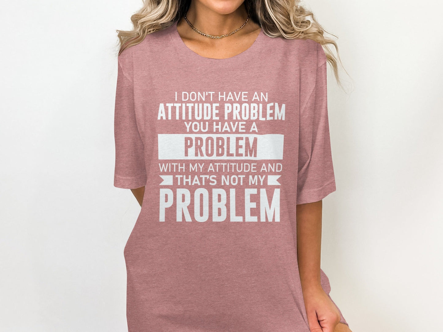 I Don't Have An Attitude Problem Funny Sarcastic T-Shirt