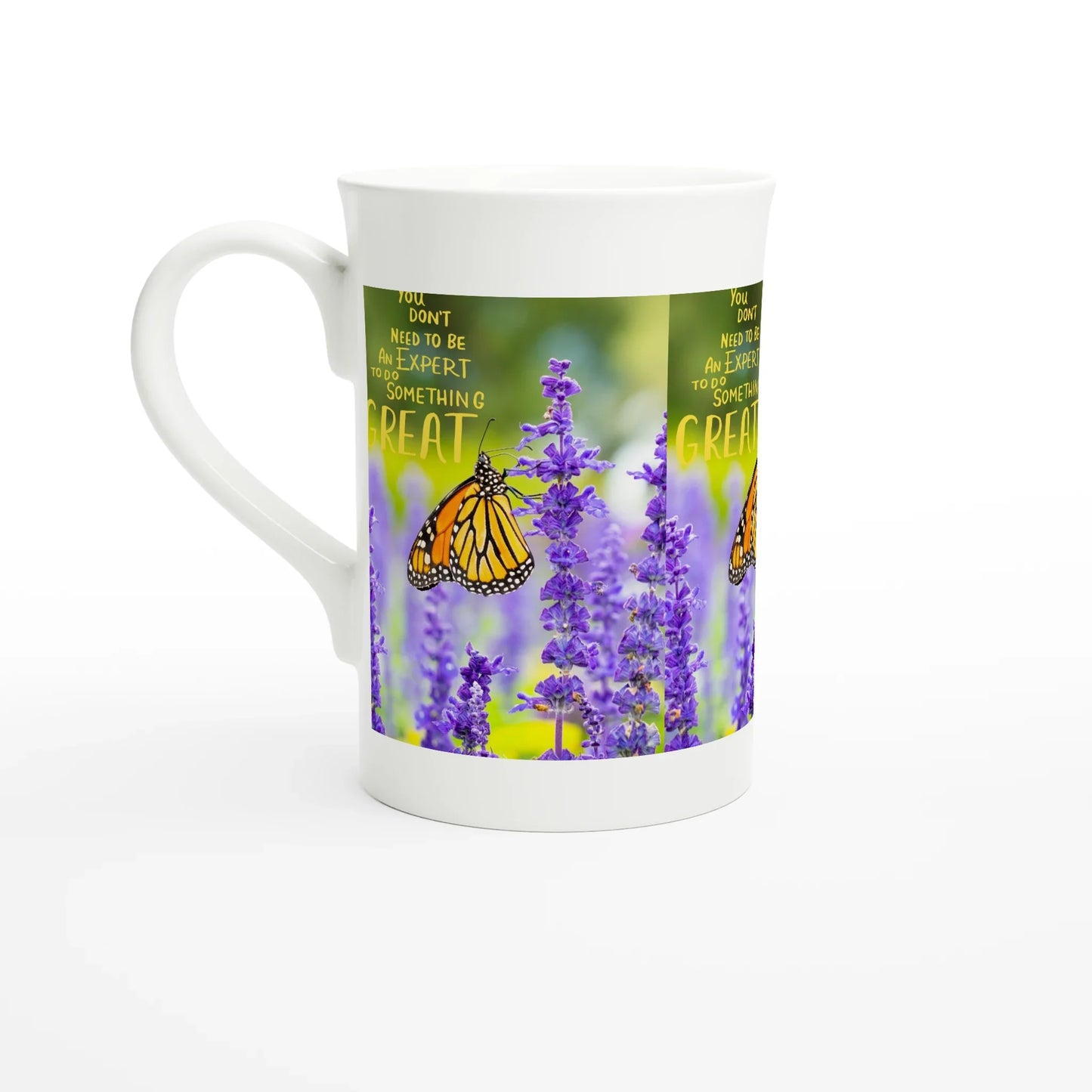 White 10oz Porcelain Slim Mug