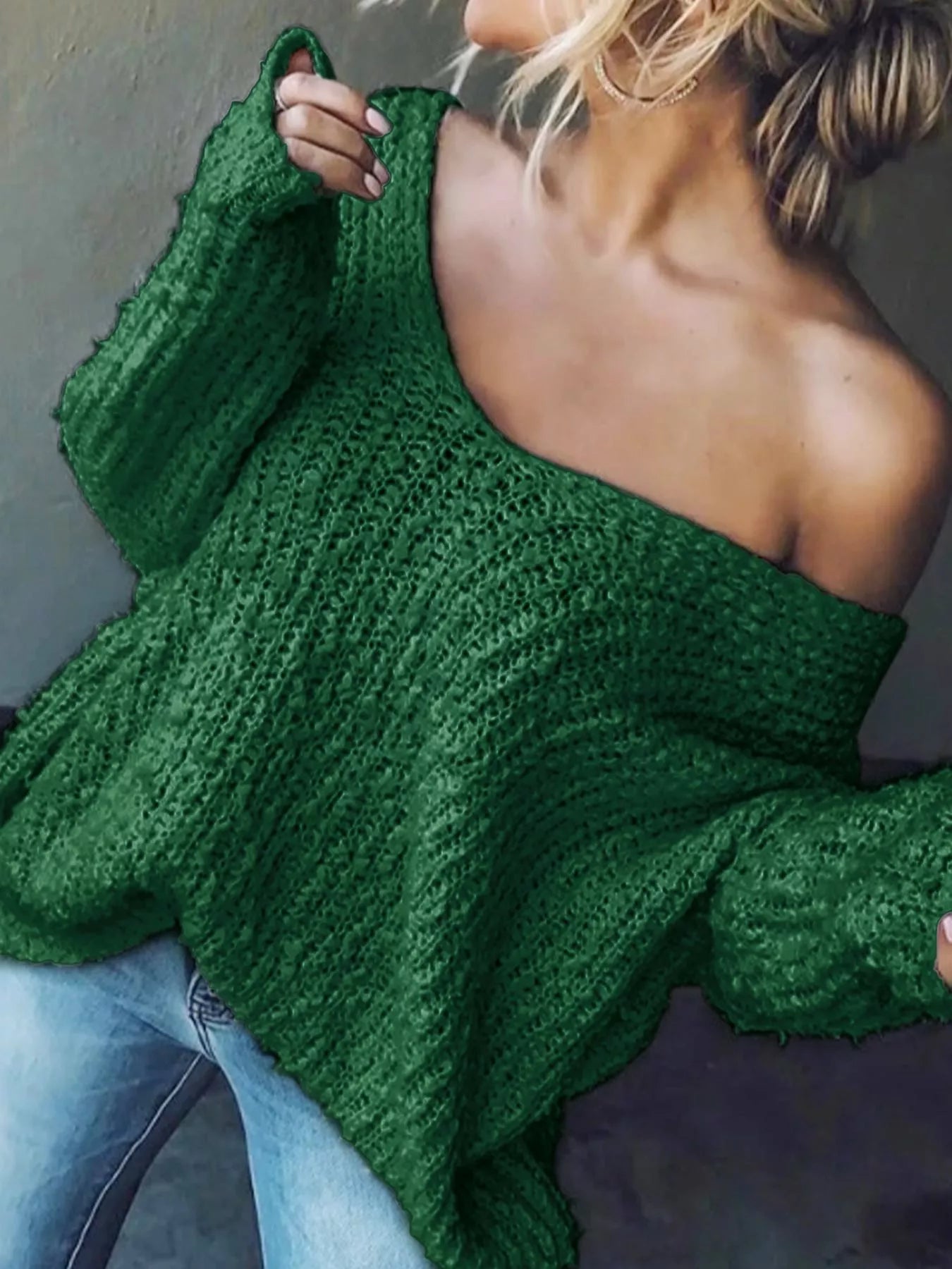 Loose Fit Long Sleeve Sweater